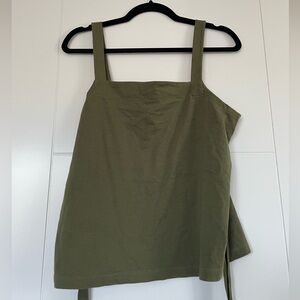 NWOT J. Crew Green Tank with Tie